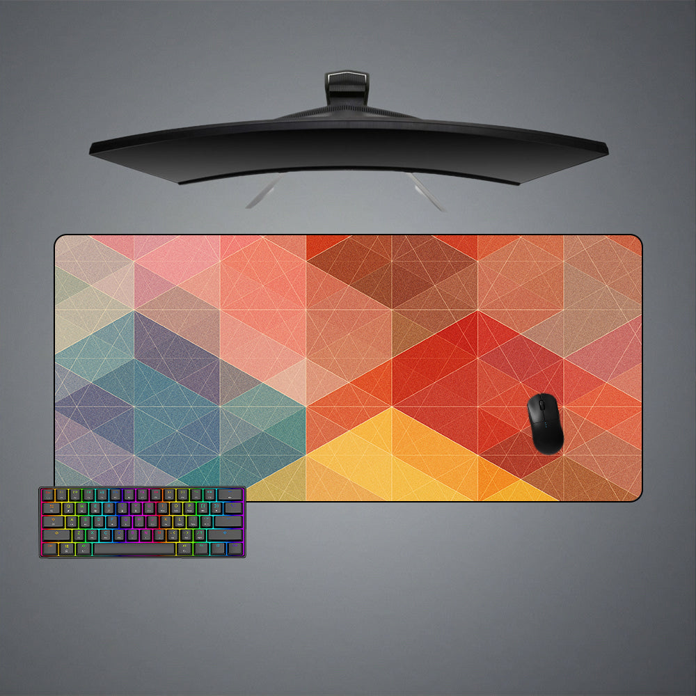 Allleftout Geometry Color Web Design Gaming Mouse Pad, Computer Desk Mat