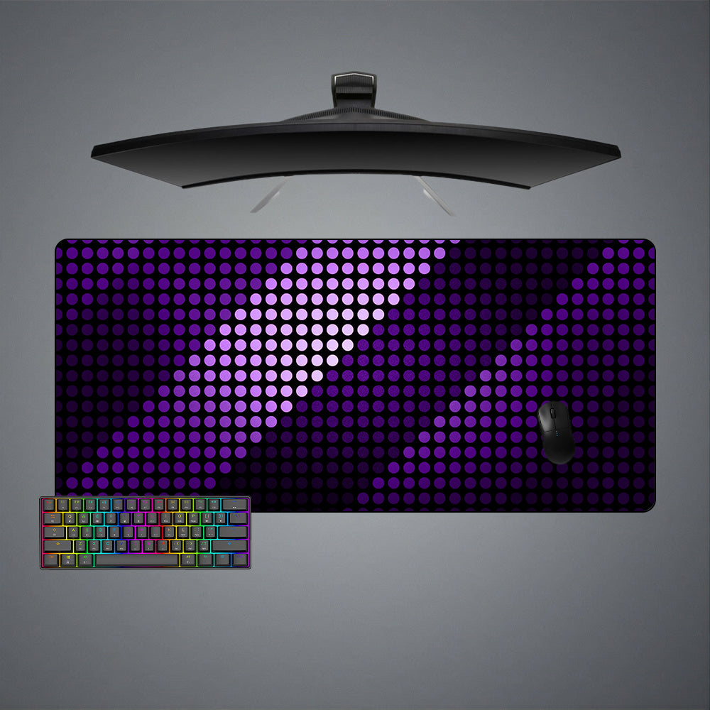 Allleftout Purple Dots Design Gaming Mouse Pad, Computer Desk Mat