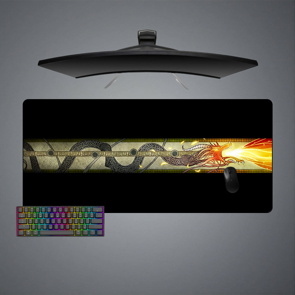 Allleftout Dragon Lore Design Gaming Mouse Pad, Computer Desk Mat