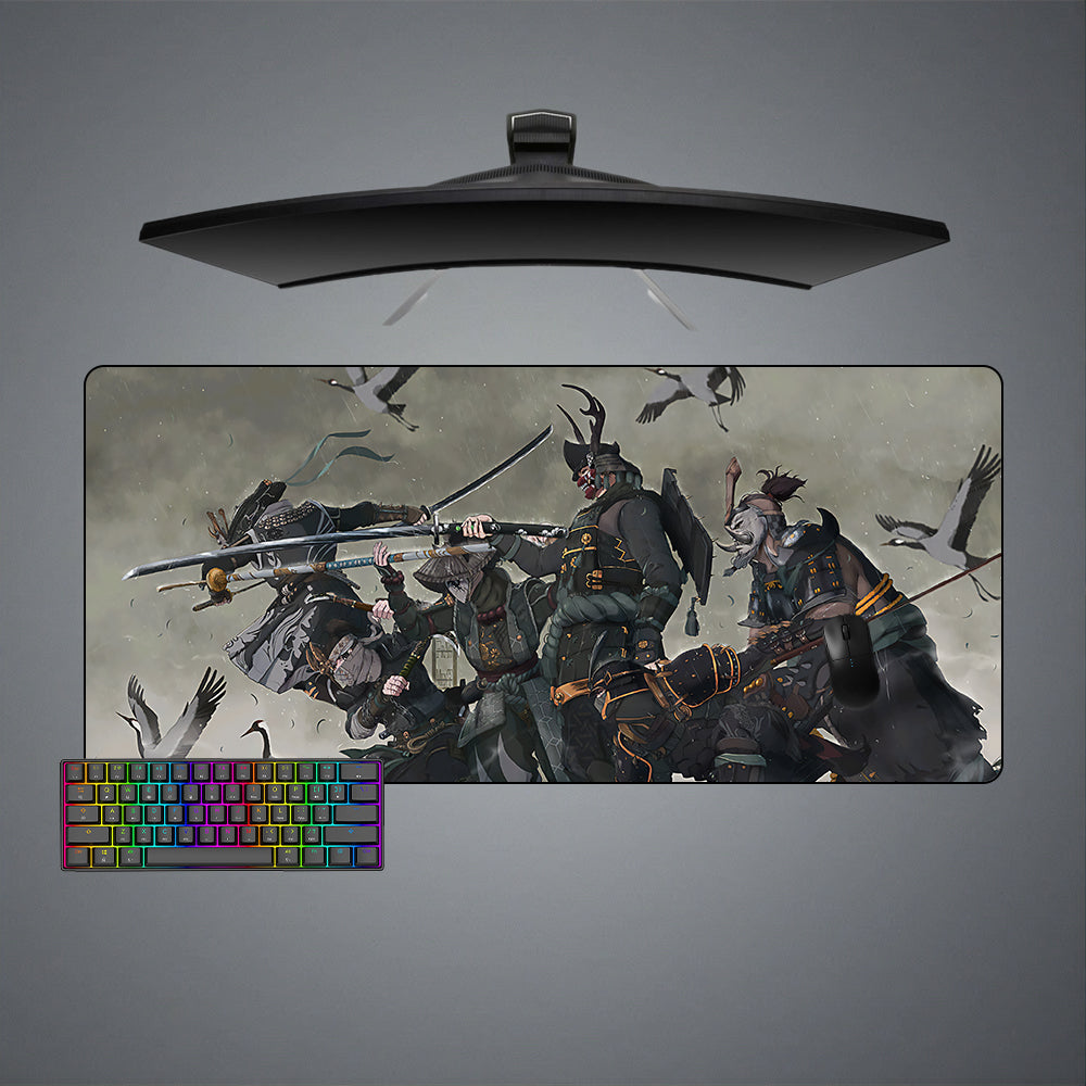 Allleftout Samurai Squad Design Gaming Mouse Pad, Computer Desk Mat