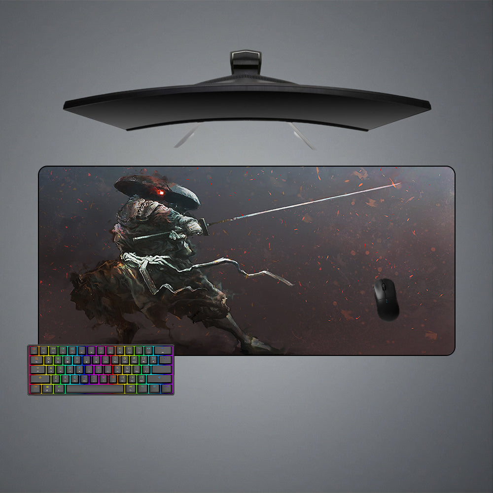 Allleftout Robotic Samurai Design Gaming Mouse Pad, Computer Desk Mat