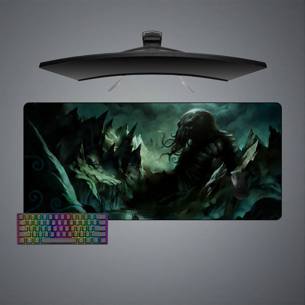 Allleftout Cthulhu Mountains Design Gaming Mouse Pad, Computer Desk Mat