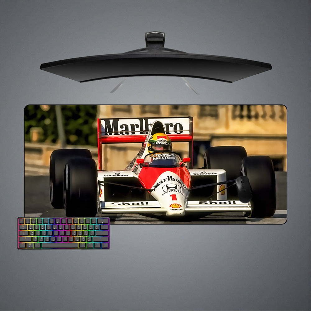 Allleftout Senna At Monaco Design M-Xxl Size Gaming Mouse Pad, Computer Desk Mat