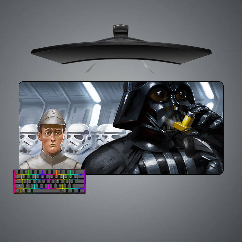 Allleftout Darth Vader Asthma Funny Design M-Xxl Size Gaming Mouse Pad, Computer Desk Mat