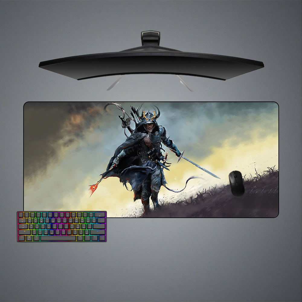 Allleftout Samurai Mage Design M-Xxl Size Gaming Mouse Pad, Computer Desk Mat