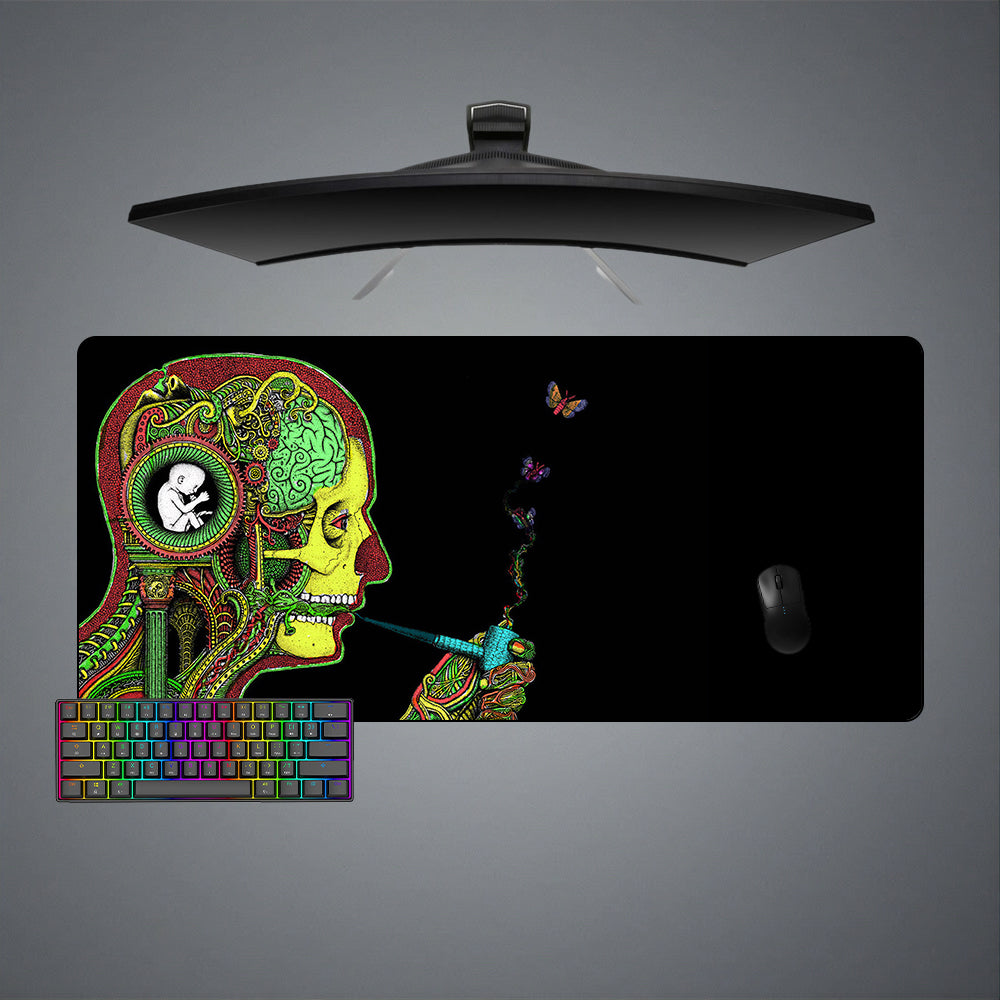 Allleftout Psychedelic Art The Mind Design M-Xxl Size Gaming Mouse Pad, Computer Desk Mat