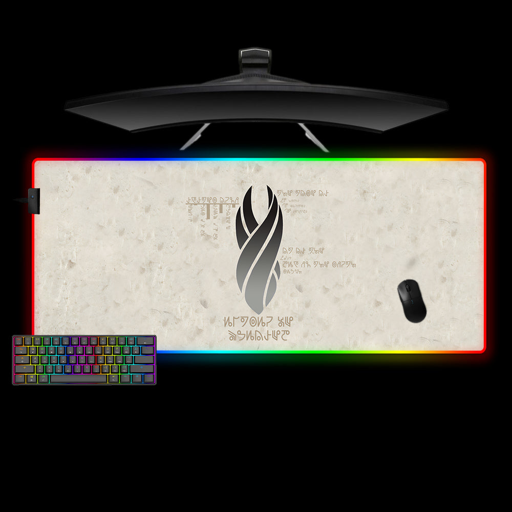 Allleftout Dead Space Dark Marker Design M-Xxl Size Rgb Gaming Mouse Pad, Computer Desk Mat