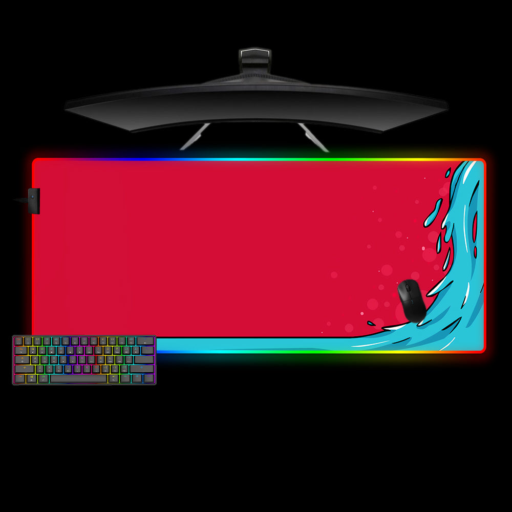 Allleftout Counter-Strike Water Elemental Design M-Xxl Size Rgb Gaming Mouse Pad, Computer Desk Mat