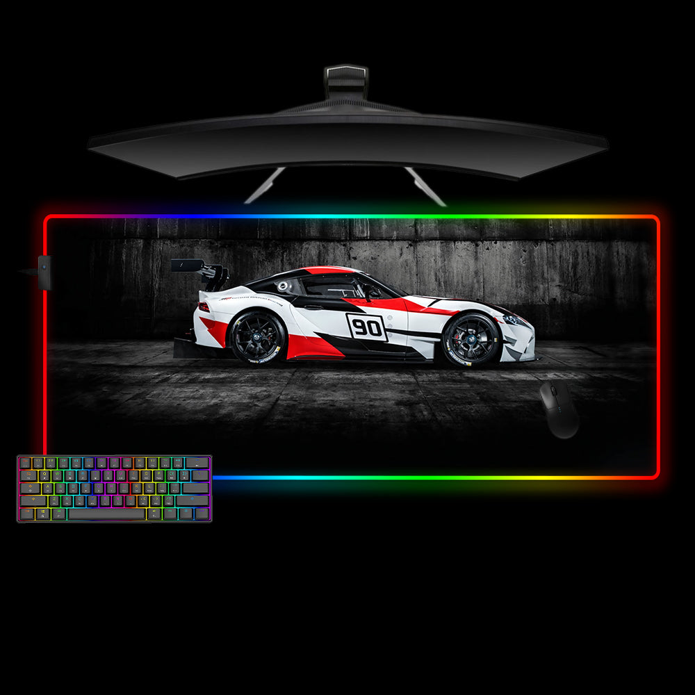 Allleftout Gr Supra Design M-Xxl Size Rgb Gaming Mouse Pad, Computer Desk Mat