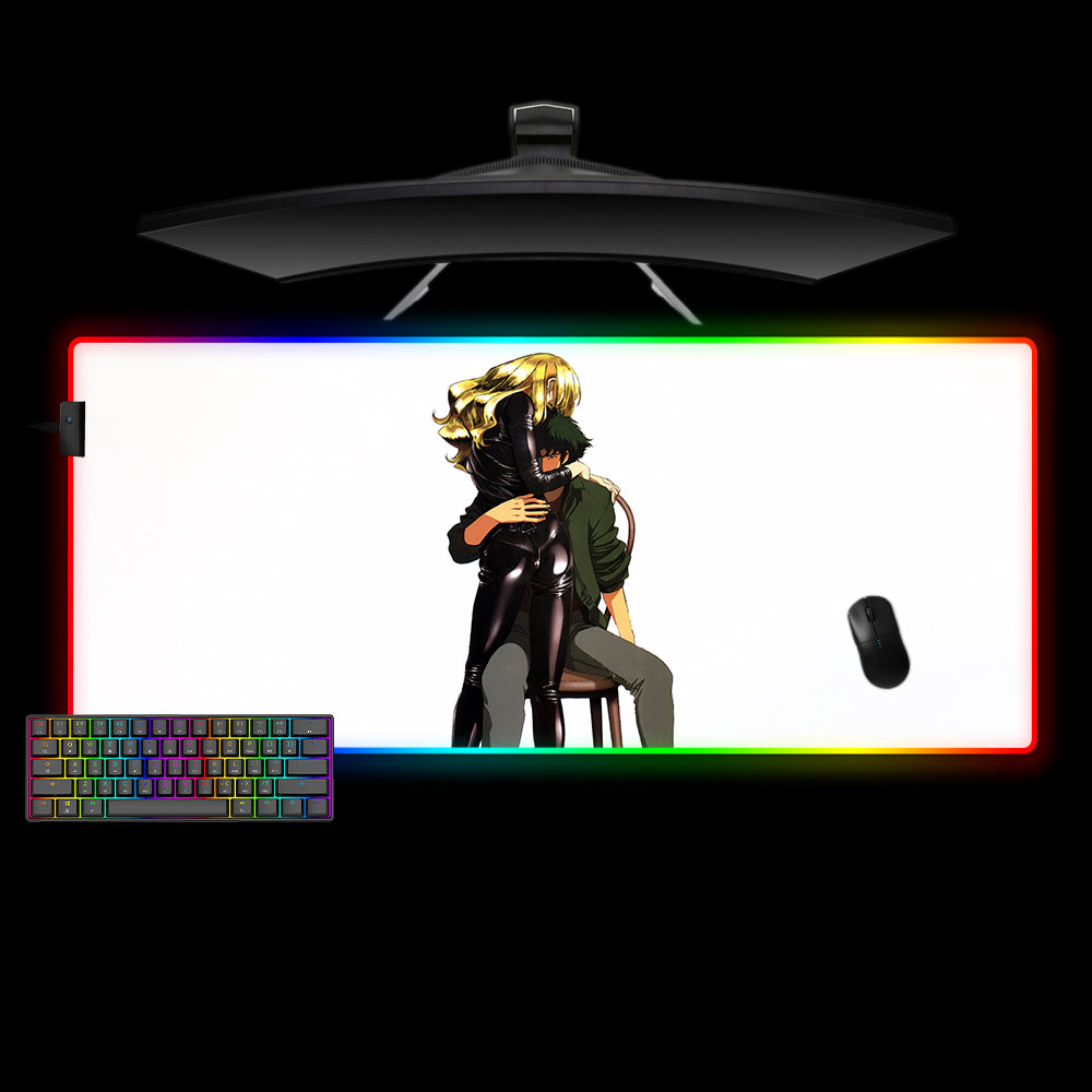 Allleftout Spike And Julia Design M-Xxl Size Rgb Gaming Mouse Pad, Computer Desk Mat