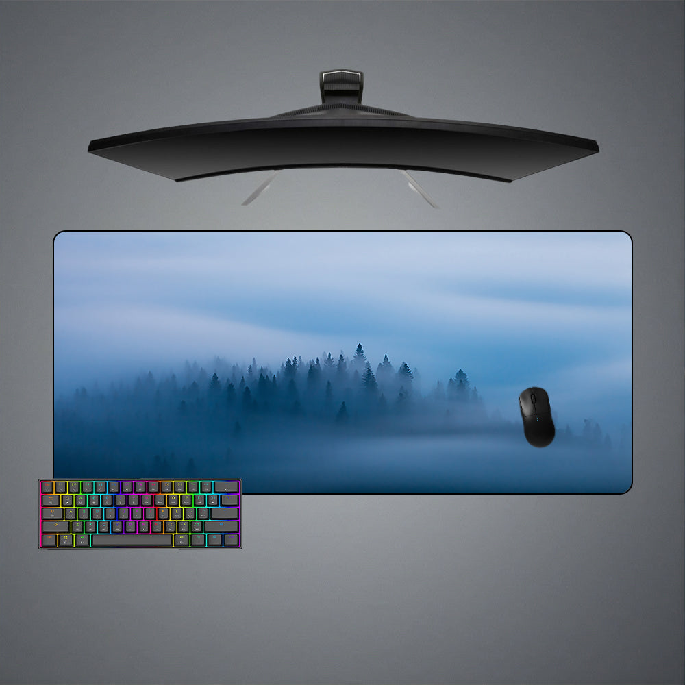 Allleftout Foggy Forest Design M-Xxl Size Gaming Mouse Pad, Computer Desk Mat