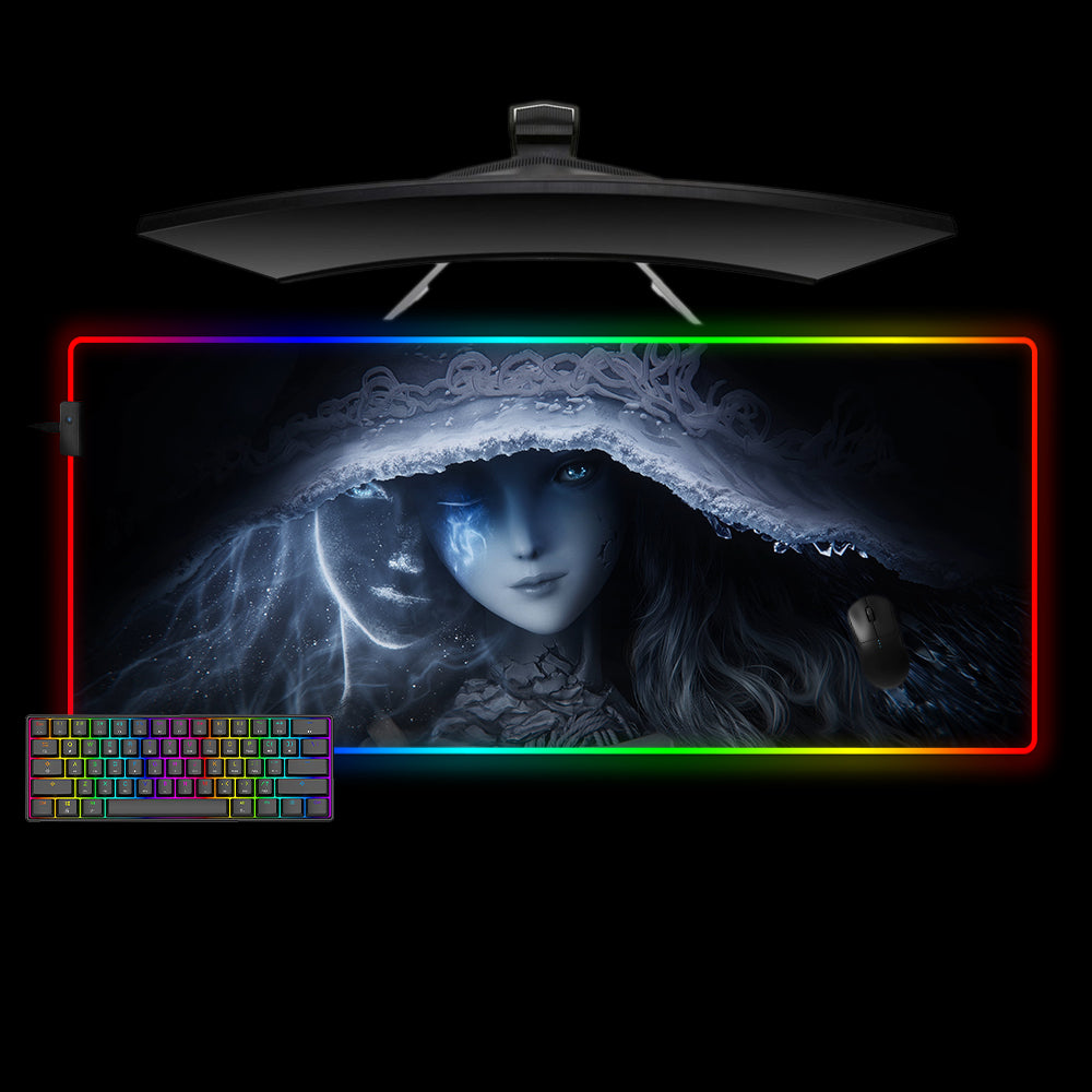 Allleftout Ranni The Witch Design M-Xxl Size Rgb Gaming Mouse Pad, Computer Desk Mat