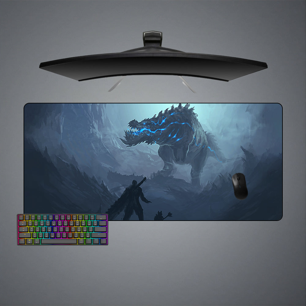 Allleftout Monster Hunter Deviljho Design M-Xxl Size Gaming Mouse Pad, Computer Desk Mat