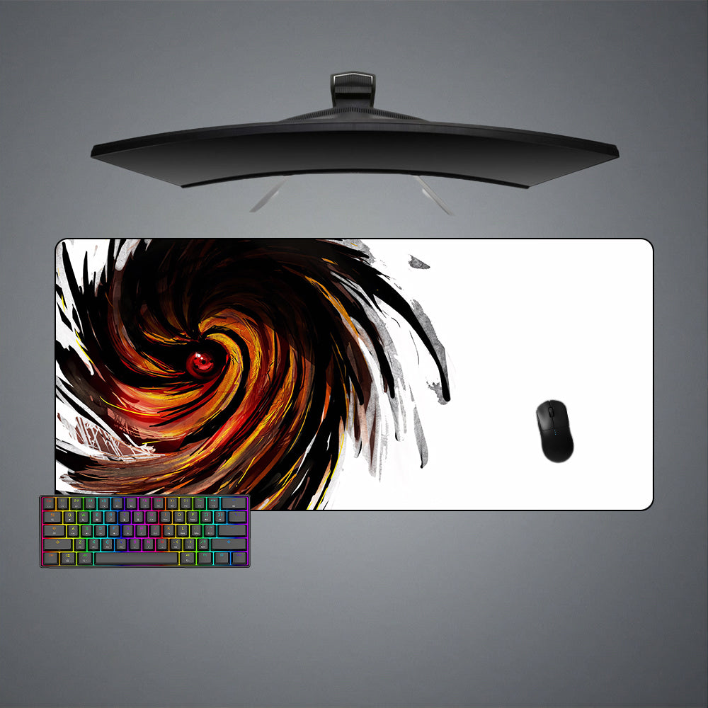 Allleftout Sharingan Spiral Design M-Xxl Size Gaming Mouse Pad, Computer Desk Mat