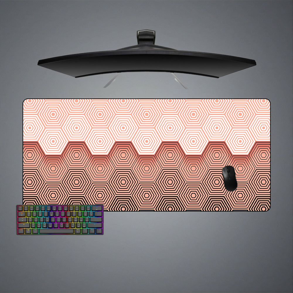 Allleftout Hypnotic Hex Pattern Design M-Xxl Size Gaming Mouse Pad, Computer Desk Mat