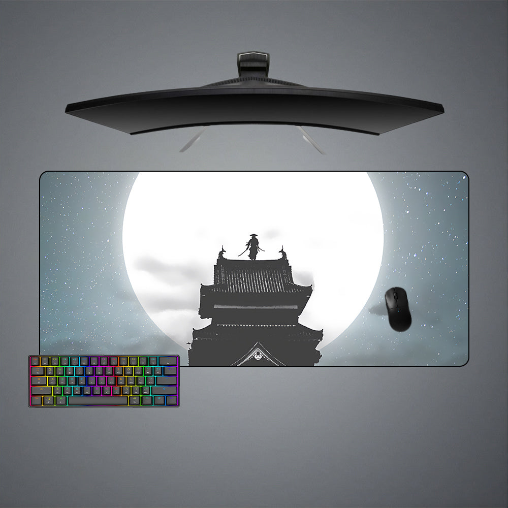 Allleftout Ronin Moon Design M-Xxl Size Gaming Mouse Pad, Computer Desk Mat