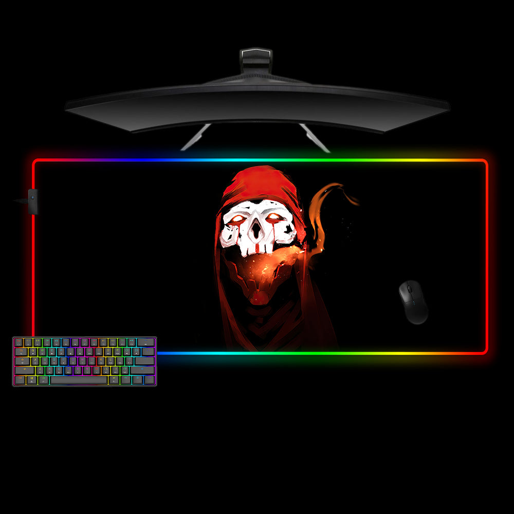 Allleftout Revenant Head Design M-Xxl Size Gaming Rgb Mouse Pad, Computer Desk Mat