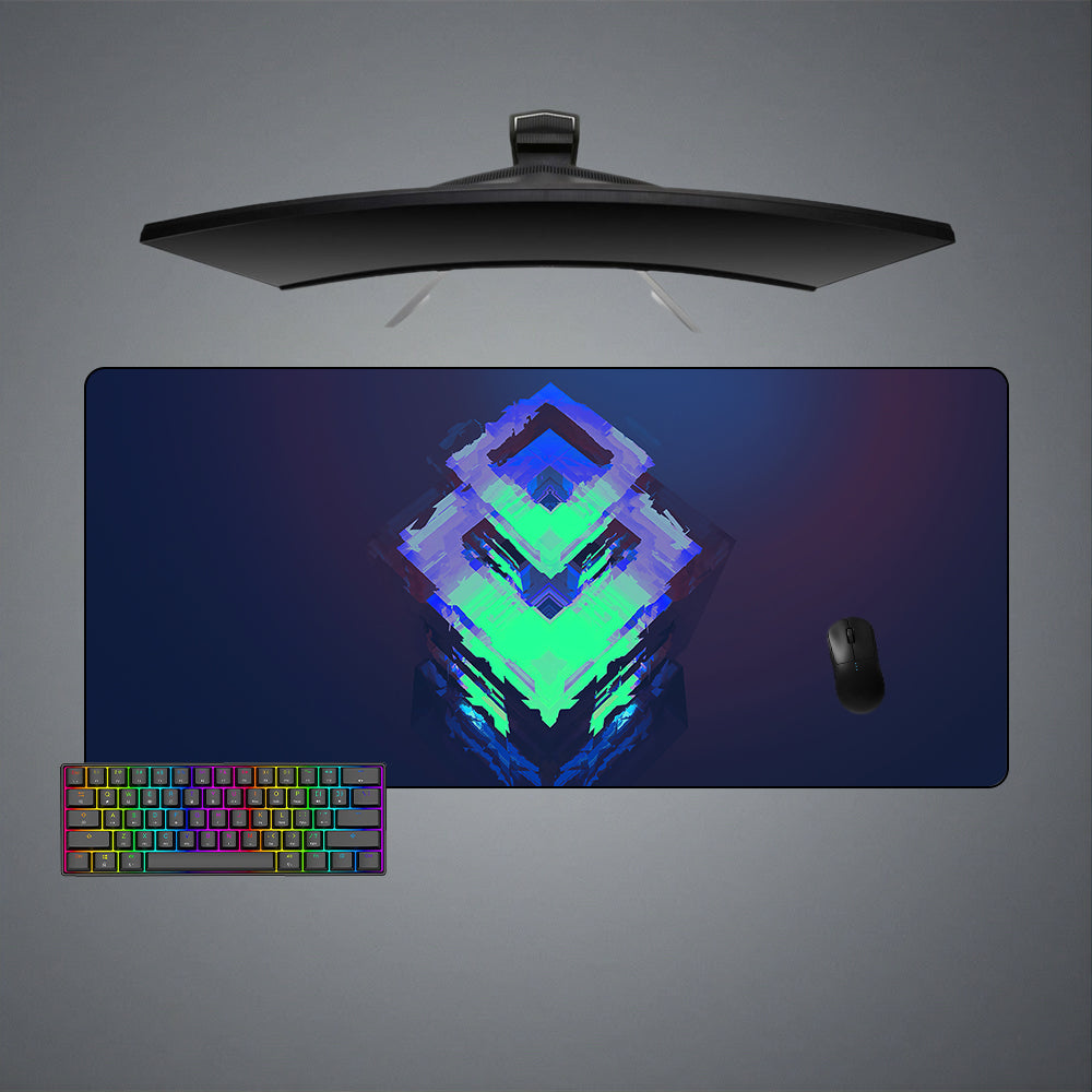 Allleftout Cube Geometry Design M-Xxl Size Gaming Mouse Pad, Computer Desk Mat