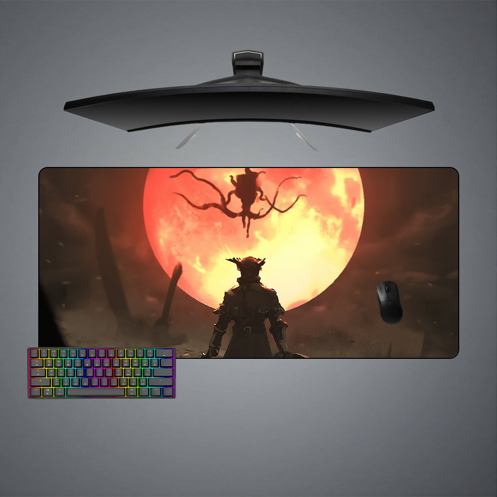 Allleftout Bloodborne Moon Presence Design M-Xxl Size Gaming Mouse Pad, Computer Desk Mat