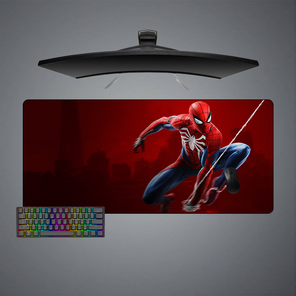 Allleftout Spiderman Swing Design M-Xxl Size Gaming Mouse Pad, Computer Desk Mat