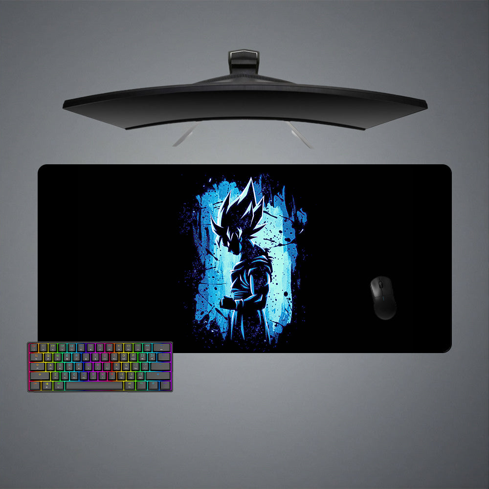 Allleftout Dbz Goku Blue Aura Design M-Xxl Size Gaming Mouse Pad, Computer Desk Mat