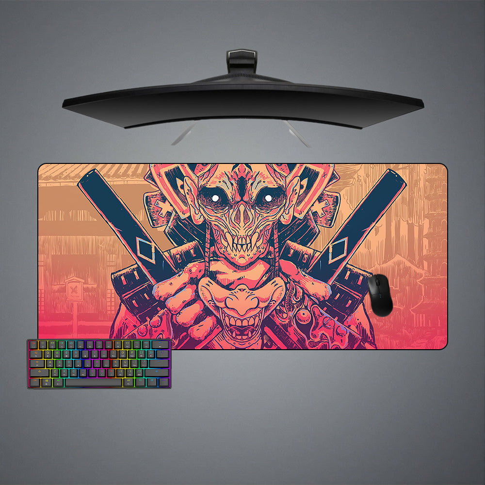 Allleftout Monster Samurai Design M-Xxl Size Gaming Mouse Pad, Computer Desk Mat