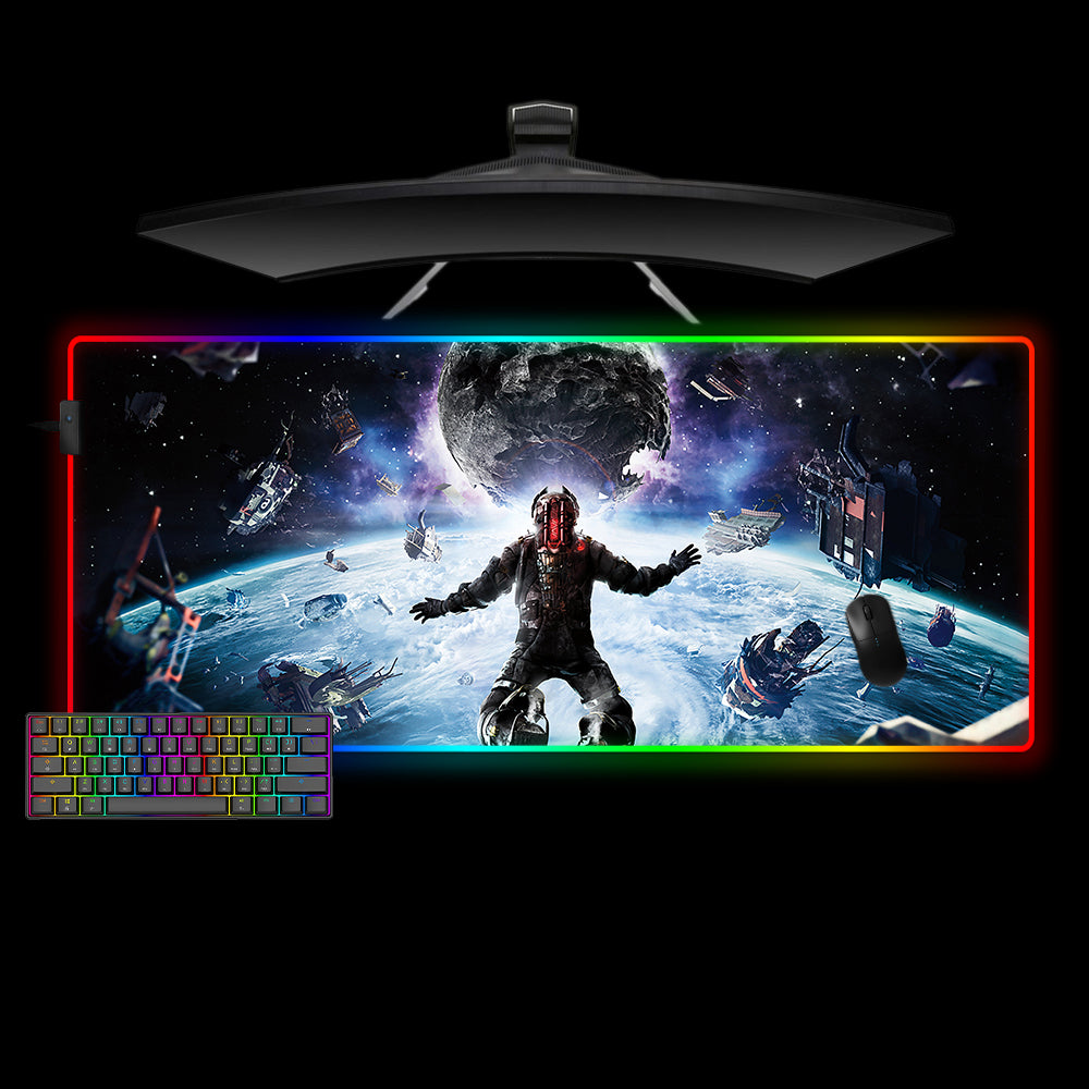 Allleftout Dead Space Design M-Xxl Size Rgb Gaming Mouse Pad, Computer Desk Mat