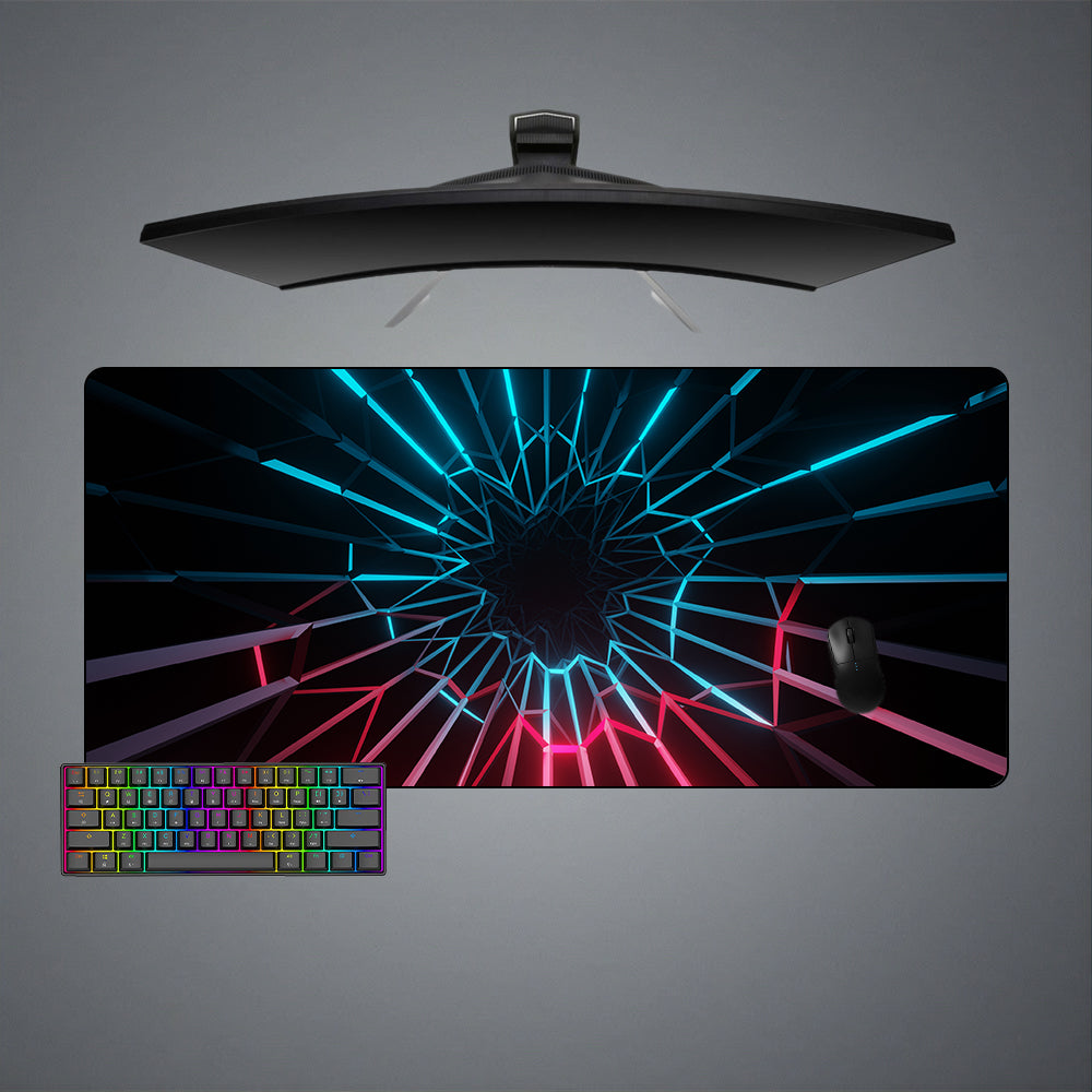 Allleftout Geometry Tunnel Design M-Xxl Size Gaming Mouse Pad, Computer Desk Mat