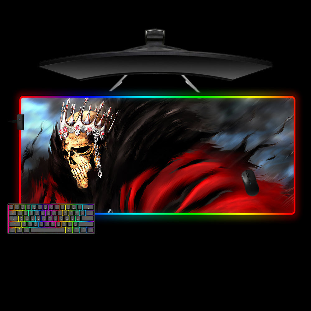 Allleftout Bleach Baraggan Design M-Xxl Size Rgb Gaming Mouse Pad, Computer Desk Mat