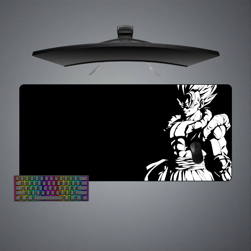 Allleftout Gogeta Black And White Design M-Xxl Size Gaming Mouse Pad, Computer Desk Mat