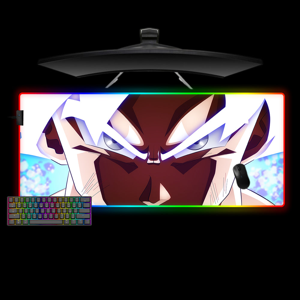 Allleftout Goku Mastered Ui Design M-Xxl Size Rgb Gaming Mouse Pad, Computer Desk Mat