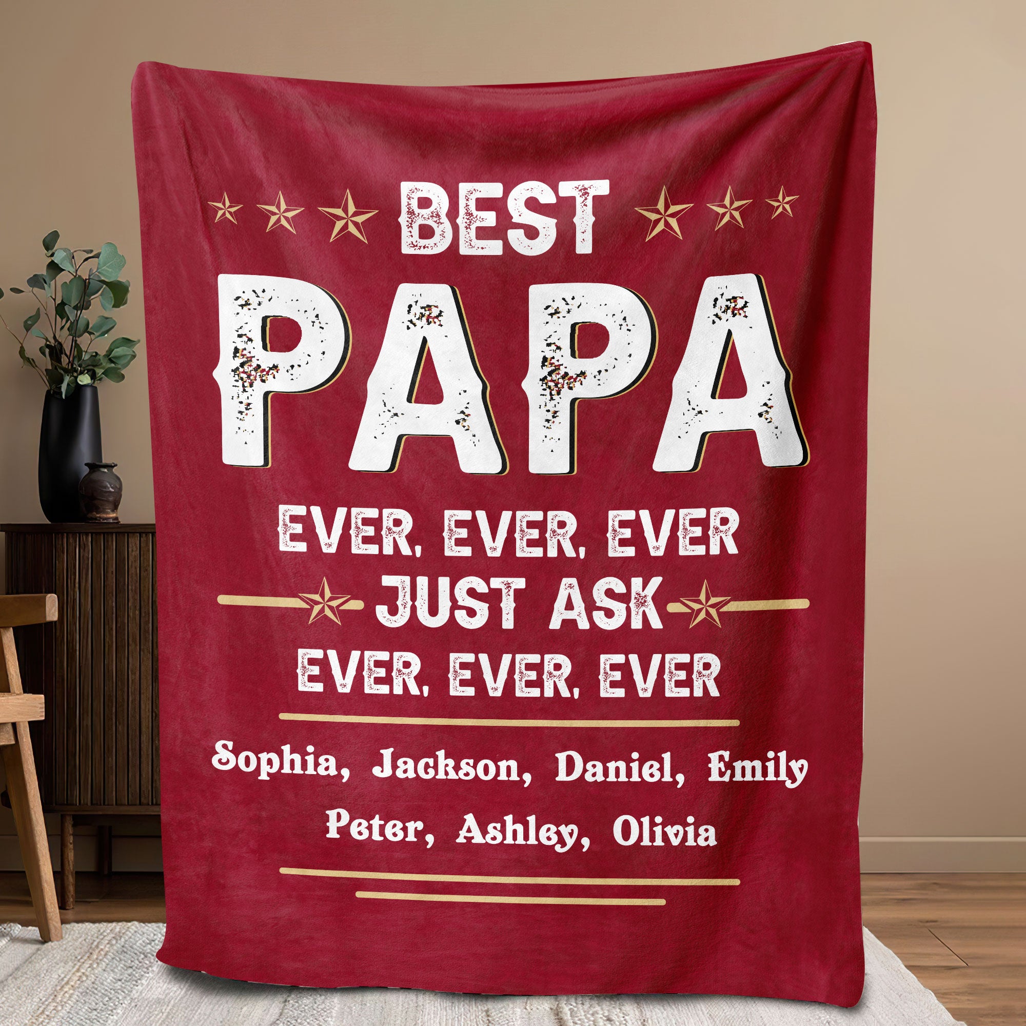 Petmytshirt Dad Blanket Best Dad Ever Blanket Sherpa Fleece Throw Blanket