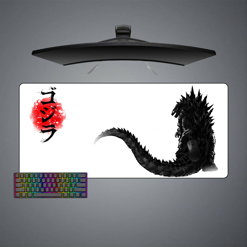 Allleftout Godzilla Art Design M-Xxl Size Gaming Mouse Pad, Computer Desk Mat