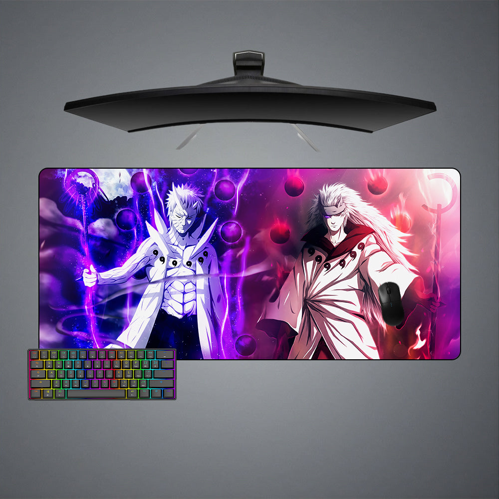 Allleftout Obito And Madara Design M-Xxl Size Gaming Mouse Pad, Computer Desk Mat