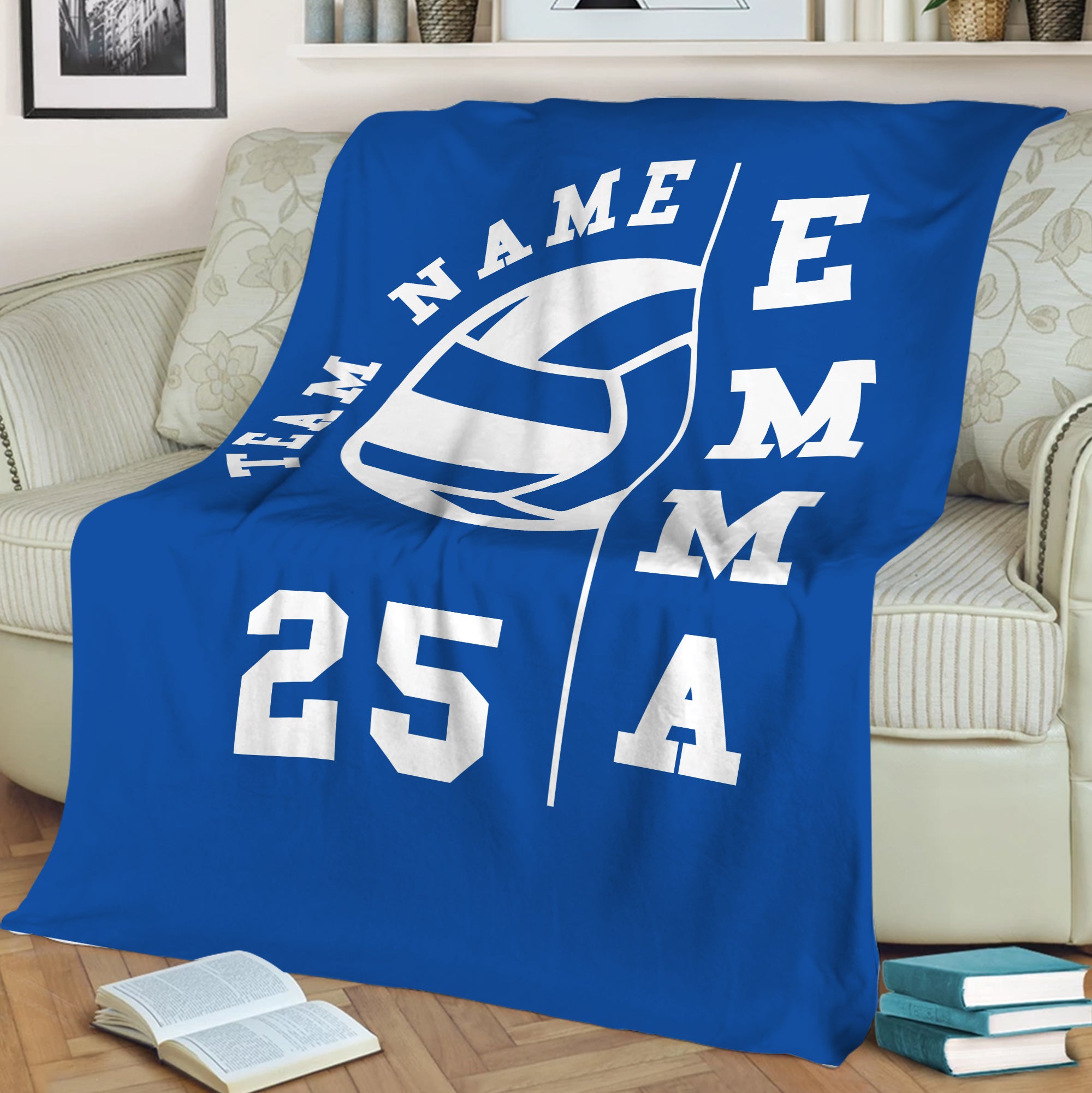 Petmytshirt Volleyball Blanket Custom Name Number Soft Cozy Sherpa Fleece Throw Blankets