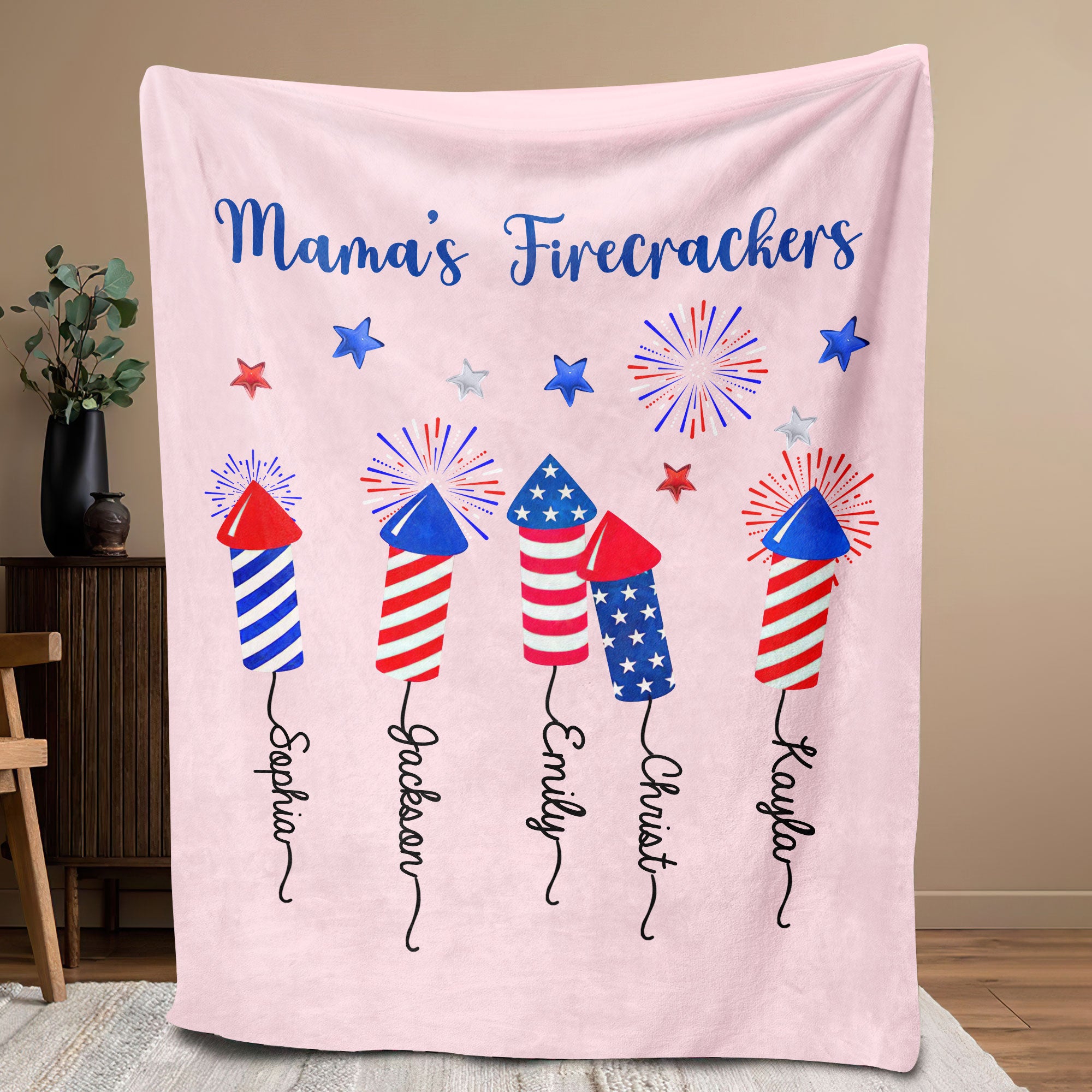 Petmytshirt Grandmas Firecracker Blanket