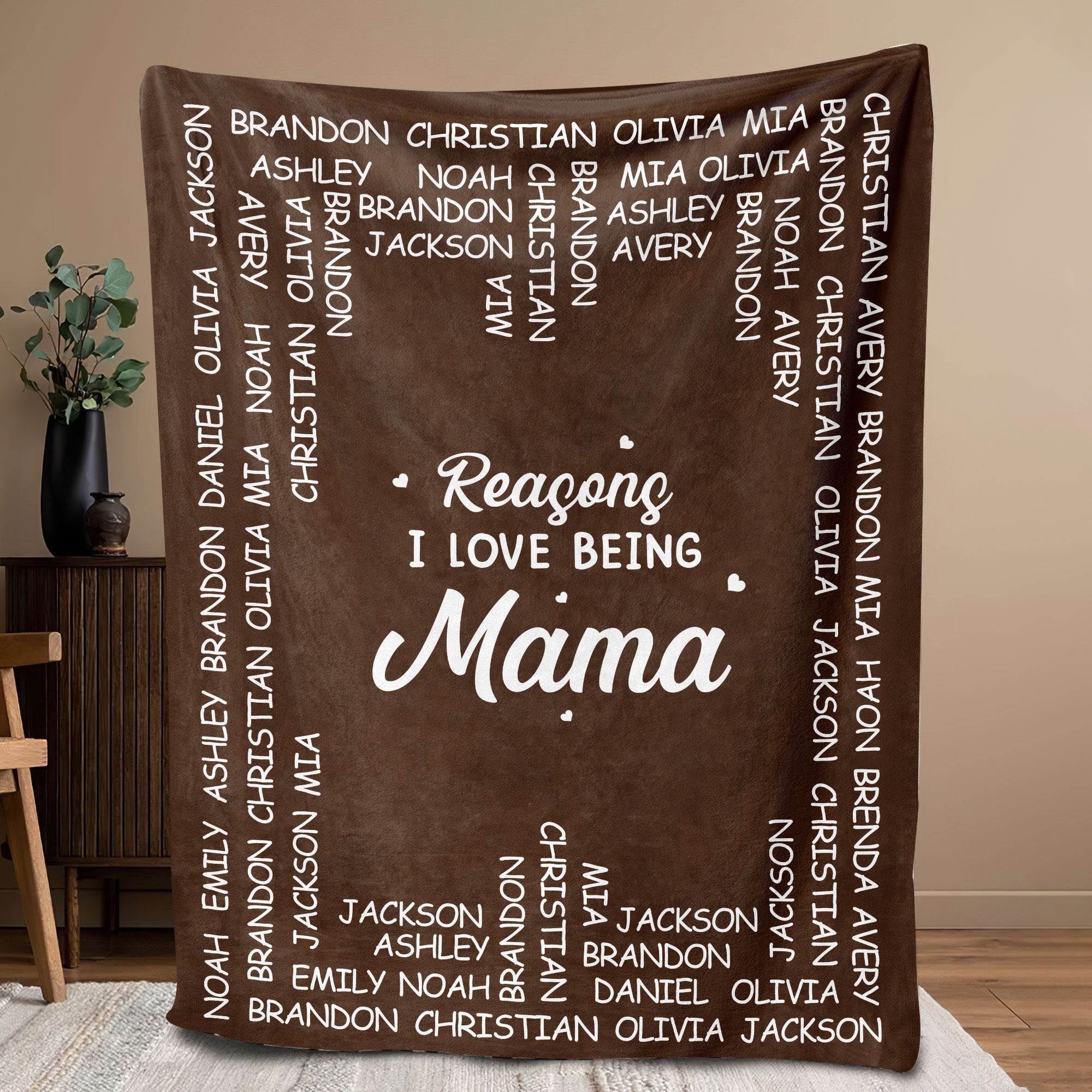 Petmytshirt Mommy Blanket Custom Kids Names Reasons I Love Being Mommy