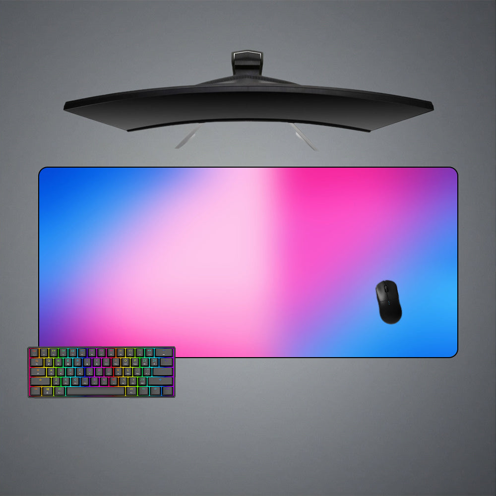 Allleftout Pink And Blue Gradient Design M-Xxl Size Gaming Mouse Pad, Computer Desk Mat