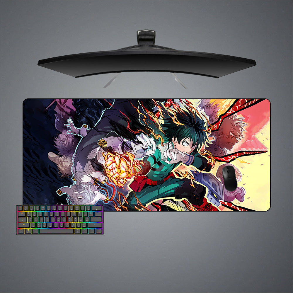 Allleftout My Hero Academia Action Design M-Xxl Size Gaming Mouse Pad, Computer Desk Mat