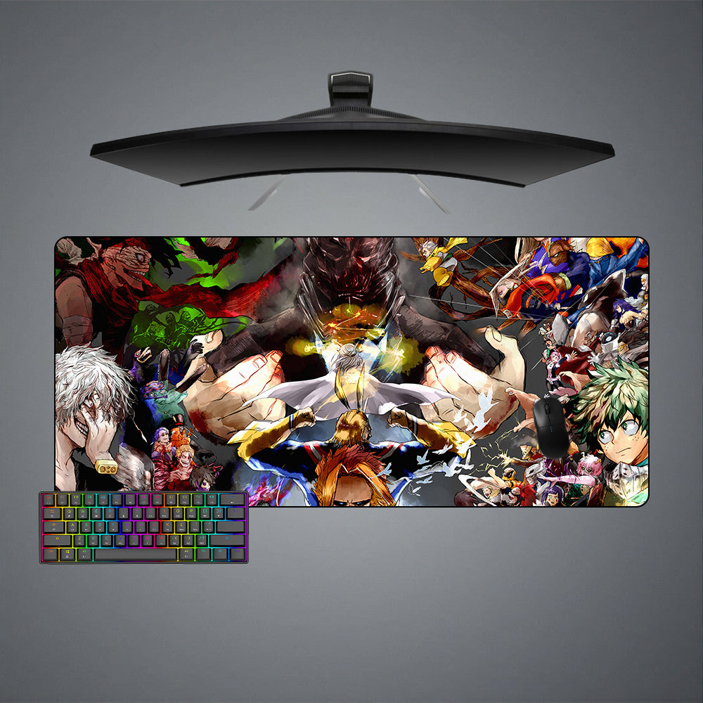 Allleftout My Hero Academia Characters Design M-Xxl Size Gaming Mouse Pad, Computer Desk Mat