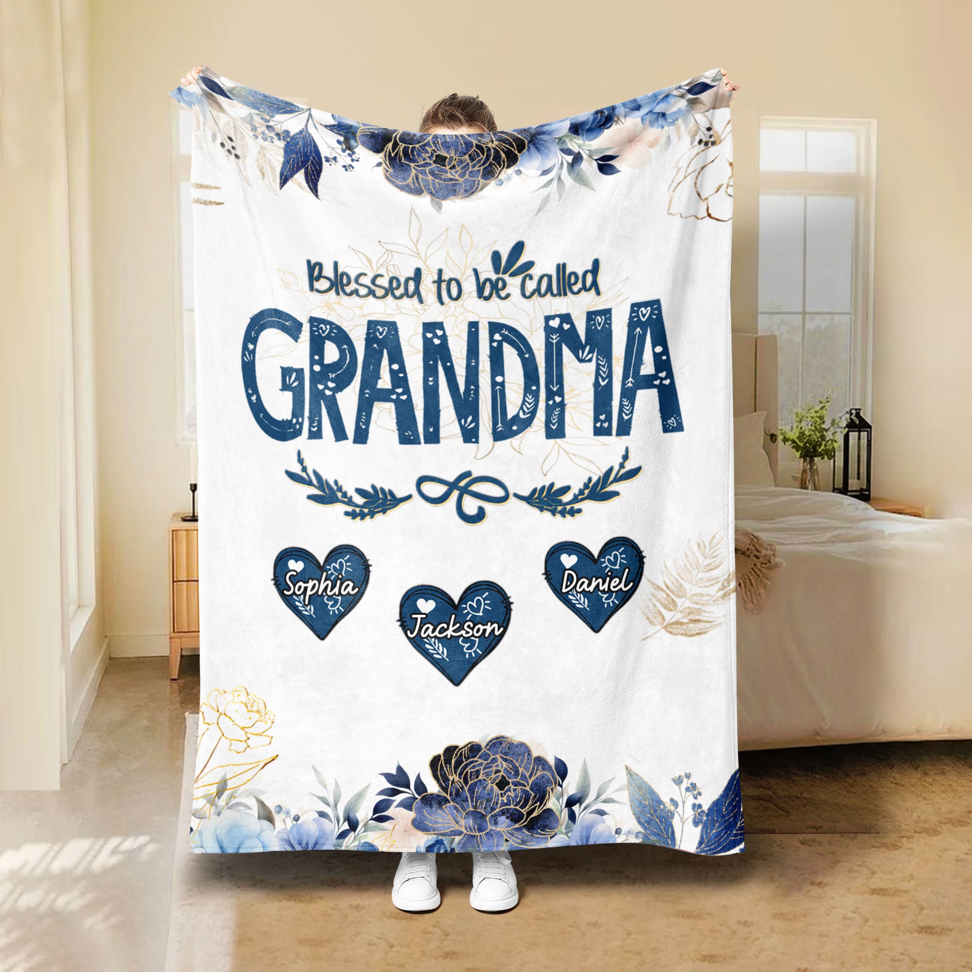 Petmytshirt Blessed Grandma Blanket