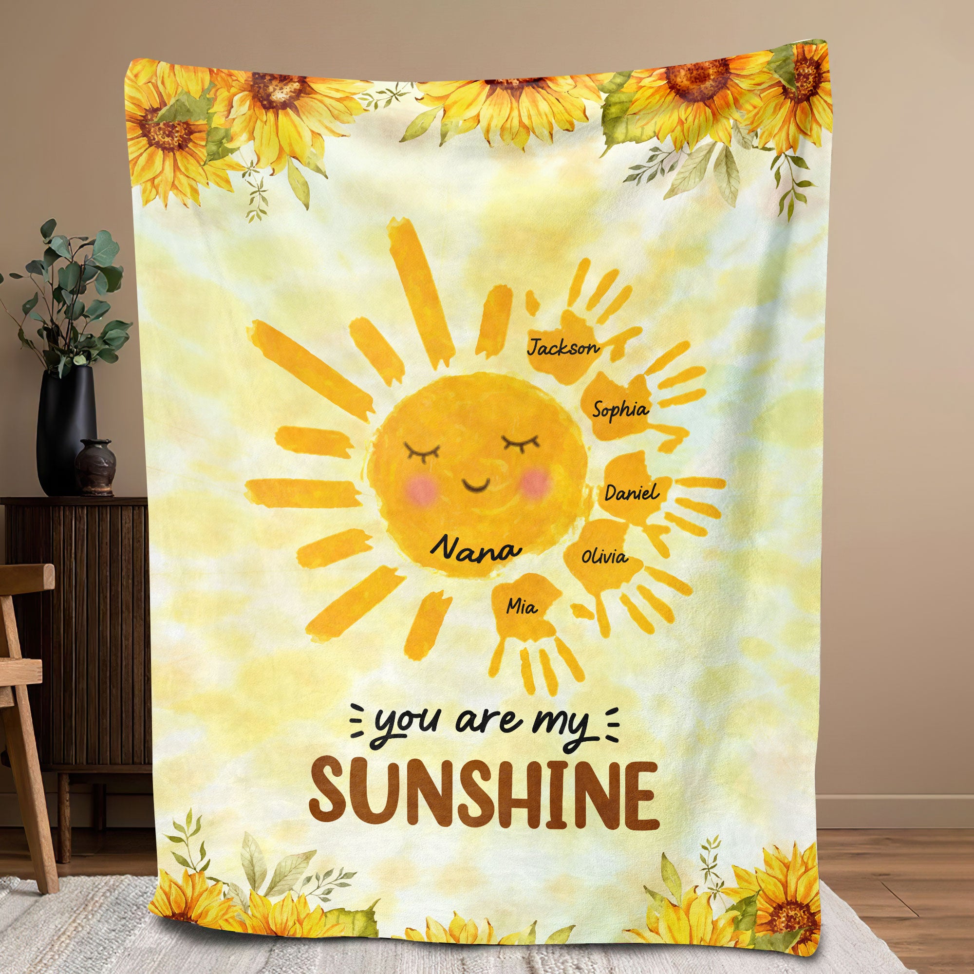 Petmytshirt Nana Names Blanket