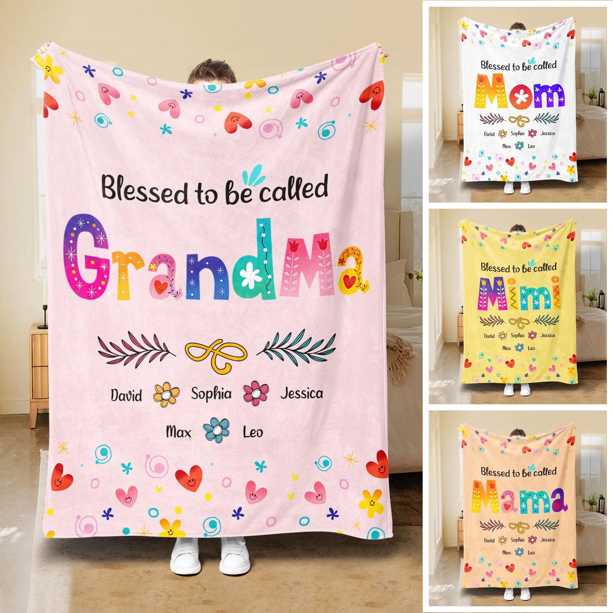 Petmytshirt Sunflower Names Blanket