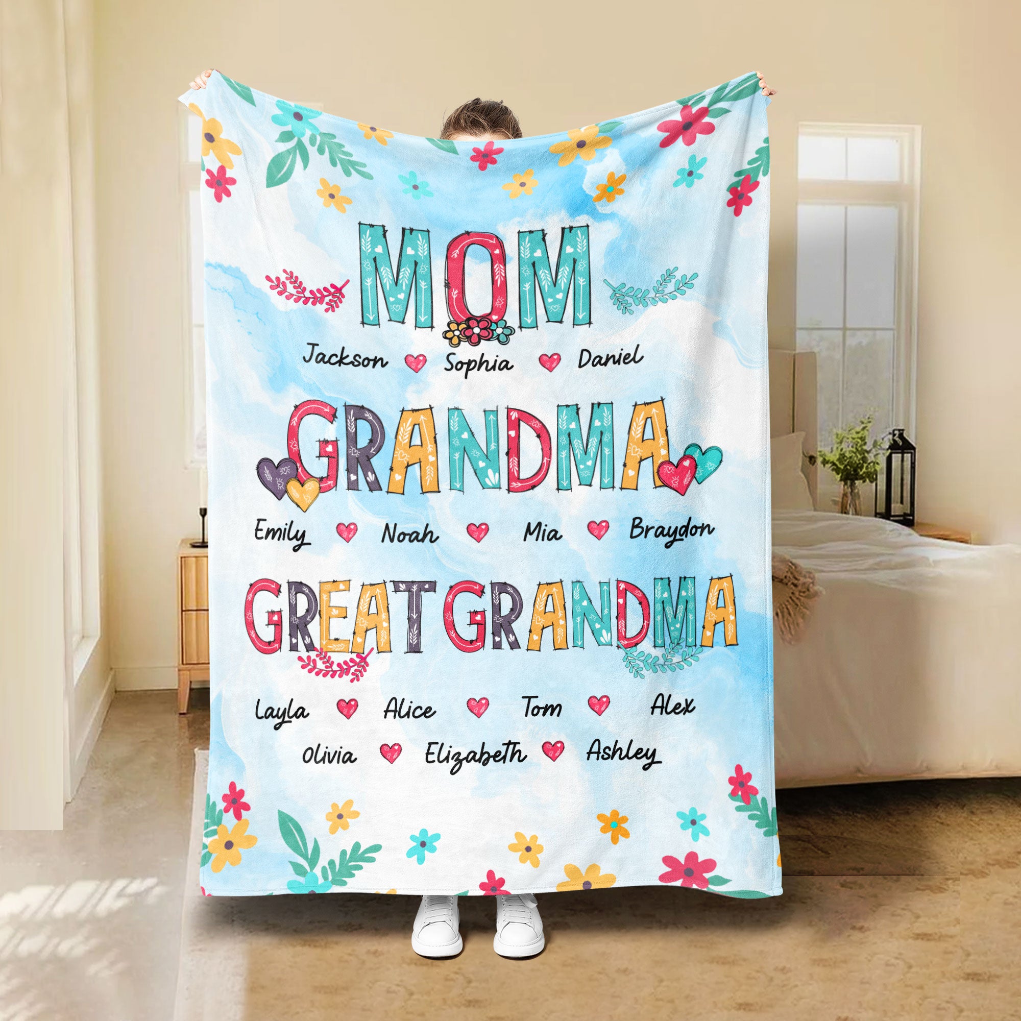 Petmytshirt Grandmas Love Bugs Blanket