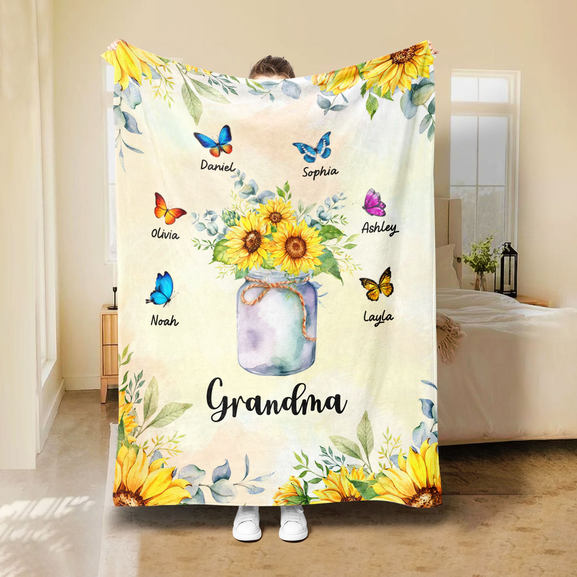 Petmytshirt Garden Flower Blanket