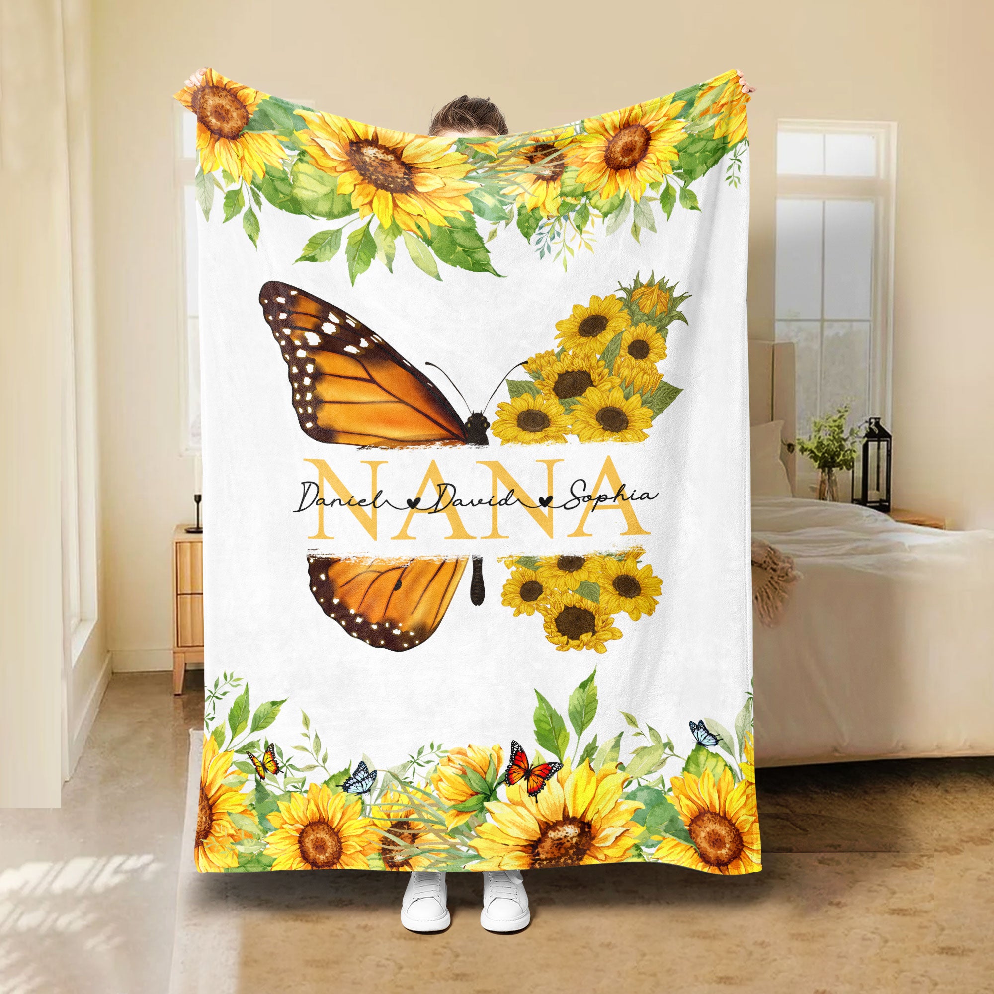 Petmytshirt Rockin Grandma Life Blanket