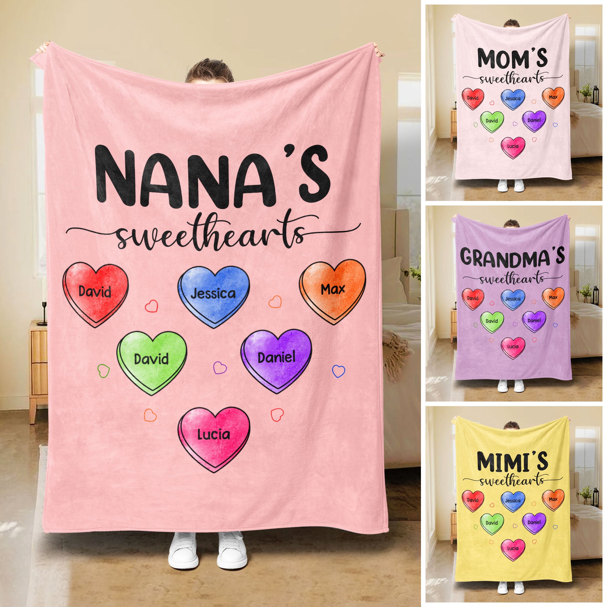 Petmytshirt Grandmacorn Blanket