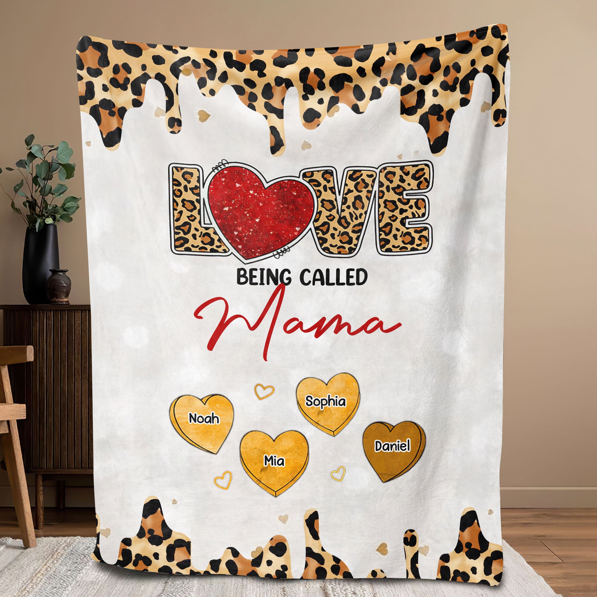 Petmytshirt Grandma Blanket Custom Love Being Called Grandma Mother's Day Gift for Mom Grandma