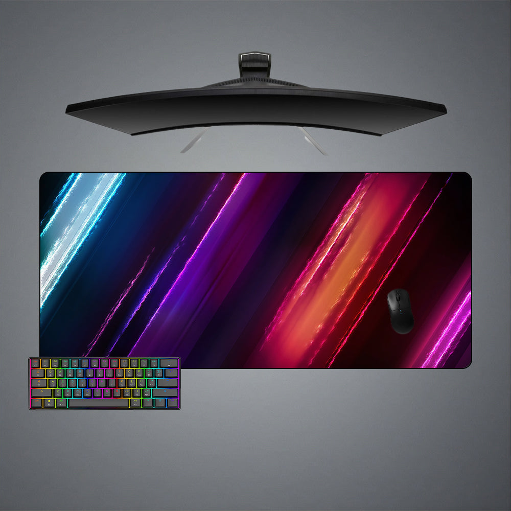 Allleftout Electric Colors Design M-Xxl Size Gaming Mouse Pad, Computer Desk Mat