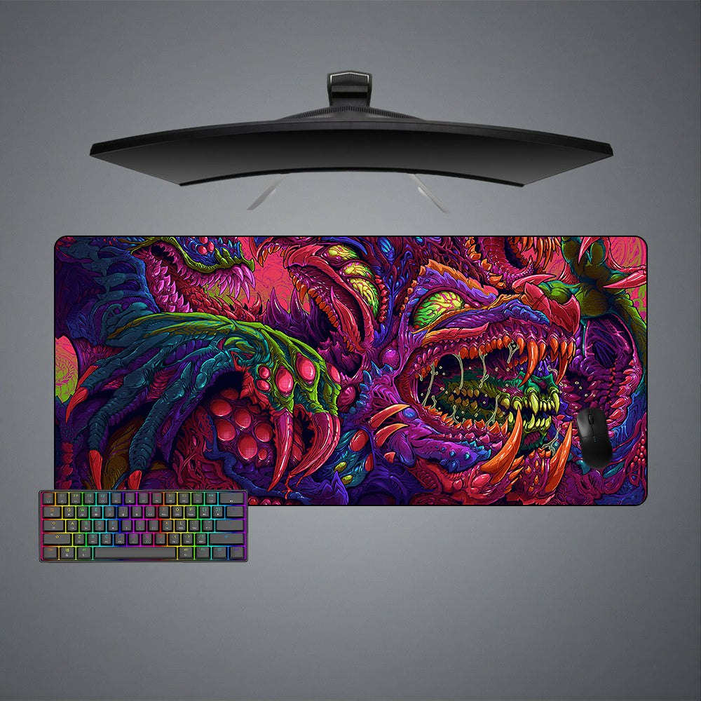 Allleftout Hyperbeast Wolf Design M-Xxl Size Gaming Mouse Pad, Computer Desk Mat